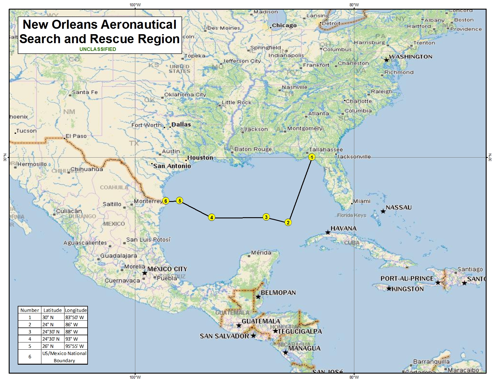 New Orleans Aeronautical Search and Rescue Region